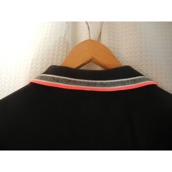 Louis Ferauo black golf, tennis polo shirt Medium 38" chest, women's polo - Picture 8 of 9